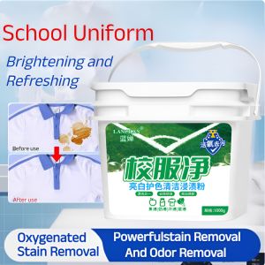 School Uniform Cleaning School Uniform Stain Removal Artifact Cleaning Agent White Clothes Strong Yellowing and Stubborn Oil Cleaning Agent校服净洗衣粉