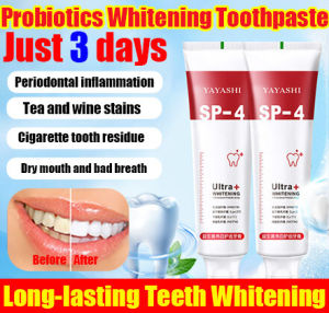 Ubat gigi pemutih【Malay Spot】Teeth whitening in three days Whitening Toothpaste  120g Remove yellow tartar Eliminate bad breath Probiotic Toothpaste Fresh breath Teeth whitening Ubat gigi Pemutih gigi 美白牙膏 益生菌牙膏