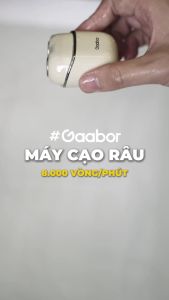 Máy cạo râu Gaabor ER-T01A màu xám đầu cạo 3D ôm vòng chống nước IPX7 thiết kế nhỏ gọn dễ dàng mang đi tặng kèm hộp làm quà - Bảo hành 1 đổi 1