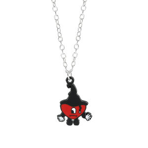 New Red Bunny Pendant Necklace Fashion Rabbit Neckchain For Women Man Hip Hop Singer Fans Jewelry Gift