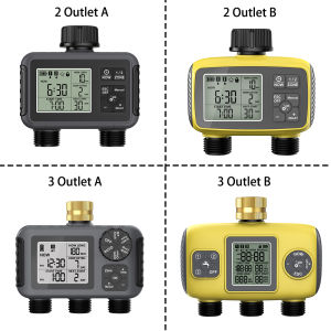 1/2/3 Outlet Automatic Irrigation Sprinkler Timer Rain Delay Programmable Water Valve Controller Garden Lawn Yard Water Timer