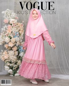 PURPLE !! GAMIS ANAK MEWAH BANGET 5-10 TAHUN ALLURA By LABELLA