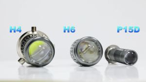 HL H4 LED Motorcycle Headlight Bulb H6 P15D CSP Led Lens White Yellow Hi Lo Beams Spotlight Motorbike Scooter off-road use 12V