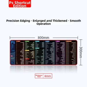 SHIKEXIN | Office CAD Excel Shortcut Mouse Pad Super Large