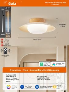 GUJIA | Scandinavian Wood-style Ceiling Light