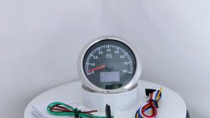 ELING 85mm 3in1 Tachometer with Oil Pressure Hours Water Temp 3K 4K 6K 7K 8K RPM Meter and 7 Backlights Available for Auto RV