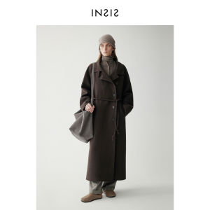 INSIS FEMME | 100 Australian Merino Wool Round Rope Belt Double-sided Coat