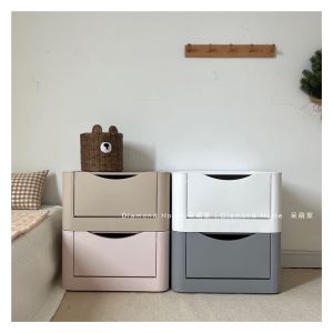 Double Opening Combination Storage Box Simple Bedroom Toy Storage Cabinet Kitchen Miscellaneous Goods Box Home Organizer