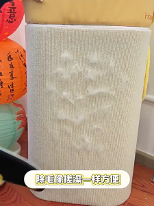 ถุงมือกําจัดขนไฟฟ้าสถิตสําหรับสัตว์เลี้ยง ถุงมือขนแมว หมา  ถุงมือแปรงขน 2ด้าน