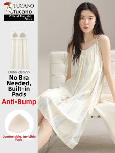 TUCANO | Simple Cotton Padded Summer Slip Dress