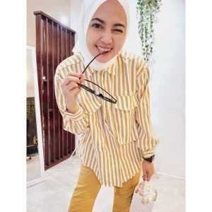 EMIL SHIRT KEMEJA SALUR OVERSIZE