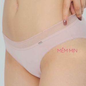 Quần lót nữ lụa tơ Microfiber siêu mảnh mát mịn mỏng nhẹ lưng ren ONOFF - 16UJ24A001