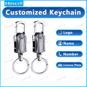 【Customized Keychain】Creative Personalized keychain Alloy Metal Keyring Custom Lettering - DZ10