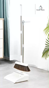 Goody Home ชูดไม้กวาดพร้อมที่ตักผงขยะ ที่ตักผงขยะมีซี่แปรงในตัว จำหน่ายแยกตามการจัดเก็บเข้าชูด แบบมีกดล็อกกับแม่เหล็ก