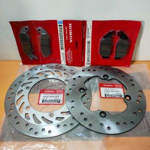 Paketan piringan cakram depan belakang mega pro new Cb150 Cbr 150 kampas rem depan belakang CB150