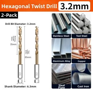 Stainless Steel High Hardness Drill Bits Set