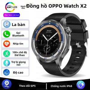 Đồng Hồ Thông Minh GPS Định Vị Nam X2 MAX Màn Hình AMOLED HD Hỗ Trợ Gọi Bluetooth Đo Nhịp Tim Chống Nước IP68 Tích Hợp La Bàn Dành Cho Người Lớn (nam/nữ)