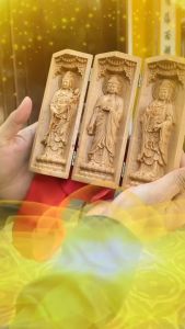 Bộ 3 Tượng Phật Quan Âm Tượng Phật Gỗ Tây Phương Tam Thánh Bộ 3 Tượng Phật Như Lai Bộ 3 Ông Phúc Lộc Thọ Cao Cấp Gấp Gọn - Gia Công Tinh Xảo