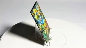 Takara Tomy | 60PCS 66x91mm Standard Size Pikacu Broken Glass Card Sleeves for TCG/PKM/MTG Trading Cards Board Games