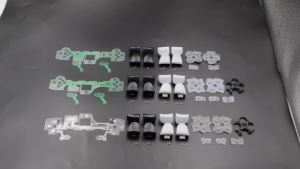 1Set Trigger Buttons L1 R1 L2 R2 With Spring Silicone Conductive Pad Film For PS5 Controller BDM-010 BDM-020 BDM-030 V1 V2 V3