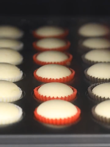 48 Holes Non Stick Baking Tray / Mini Round Muffin Cake Pan / Carbon Steel Mini Cake Mould / Disposable Mini Cake Paper