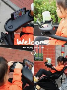 Stroller Tray Tatakan Meja Makan Stroller Bayi Penyesuaian 360 Derajat Aksesoris Stroller Bayi Praktis