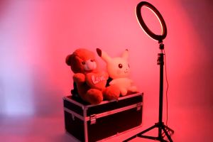 26/33cm RGB LED Soft Ring light Selfie with Tripod Stand Multicolor Makeup Live Studio Lighting Kit