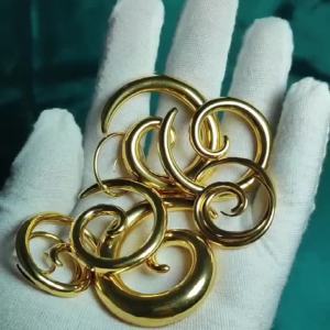 1PC Stainless Steel Ear Weights Gauges Spiral Earring Expander Snail Twist Ear Plugs Stretching Tapers Ear Gauge Piercing Jewely