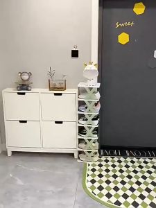 PLASTIC SHOES RACK MULTI LAYER NARROW SHOW RACK STORAGE CABINET RAK KASUT MURAH 抖音款简易鞋架 折 叠小鞋柜 - HOME & LIVING