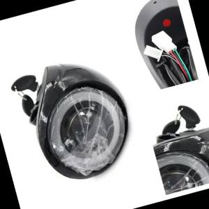 Đèn Pha Bluetooth Angel Eyes High Beam Cho Xe Tay Ga Điện Citycoco Màn Hình LCD Đèn Pha Flying Tiger Phụ Kiện Chiếu Sáng