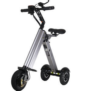 Ultra-light Electric Folding Tricycle Personal Transport Vehicle Portable Mini Step-by-step Car Willjieidi K7 Model for Adults