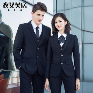 Suit Suit Mens and Womens Same Style Vest Work Clothes Business Suit Business Formal Wear Real Estate Sales 4S Store Parka