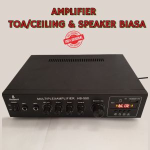 AMPLI TOA CORONG CEILING - Power Amplifier Toa Matching Bluetooth Original Ampli Toa Masjid Musolah Kantor