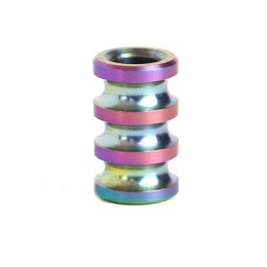 Colorful Knife Drop Fingertip Gyro Pendant Adult Fidget Toy Paracord Rope Decompression Toy Edc Stainless Steel Accessory