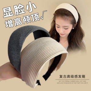 หมวกคล้องผมขอบกว้างสำหรับผู้หญิง หมวกคล้องผมสไตล์ฝรั่งเศส หมวกคล้องผมฤดูใบไม้ผลิ ฤดูร้อน ฤดูใบไม้ร่วง ฤดูหนาว หมวกคล้องผมสไตล์เกาหลี