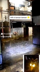 LAMPU DEPAN LAMPU UTAMA H4 LASER NYALA PUTIH KUNING PUTIH PUTIH VIXION MX KING SCOOPY BYSON DLL