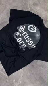 Kaos Stussy - tshirt stussy - kaos pria - tshirt pria - baju pria - kaos pria stussy BALL CORP HITAM