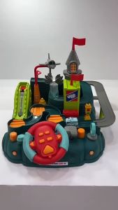 Petualangan Mobil Anak: Mainan Edukatif dengan Rel Kereta Jalur Luncur, Tempat Parkir dan 8 Mobil Interaktif untuk Orang Tua dan Anak