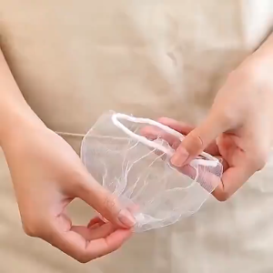 100pcs Kitchen sink filter sewer drain dishwashing basin vegetable sink drainage outlet floor drain disposable overflow net bag