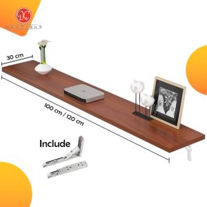 Dections Meja Lipat Dinding Panjang 120x30cm Meja Laptop Belajar Floating Desk Tempel Dinding