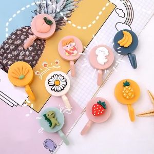 เครื่องมือทำเลือกที่ถูกต้อง มิสเตอร์เร็ว สำหรับกุญแจบ้าน ลายการ์ตูนน่ารัก ตะขอกลม ไม่ต้องเจาะผนัง