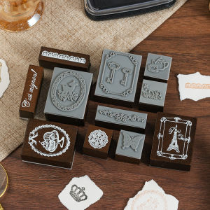 Stickers Punk | DIY Decorative Wooden Stamps Set 4 Pieces