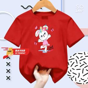 baju anak laki-laki usia 1-12 tahun lengan pendek girl
