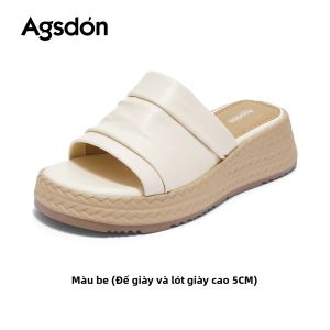 Agsdon | Dép Quai Ngang Gót Xéo Đế Dày