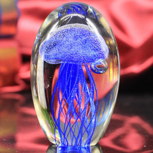 Quả Cầu Pha Lê Hình Con Sứa Biển Dùng Để Trang Trí Bàn Làm Việc Thả Bể Cả Tuyệt Đẹp