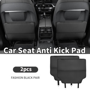 2ชิ้นอุปกรณ์ป้องกันเก้าอี้หลังรถสำหรับ MG 3 5 6 7 MG3 MG5 MG6 ZS HS EHS EZS GT EV กระเป๋าหนังแผ่นพรมกันรอยเท้าสำหรับเด็กช่องเก็บของหนังอุปกรณ์ตกแต่งภายในรถยนต์