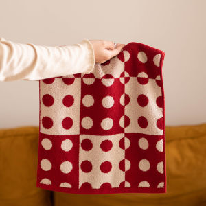 Khăn Mặt Cotton Nguyên Chất Retro Không D�ng Một Lần Thấm Hút Nhanh Dùng Trong Nhà Hình Chữ Nhật Nhỏ Họa Tiết Chấm Bi Cho Cặp Đôi