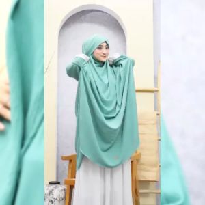 BISA COD Hijab Instan FK Tali Jumbo Berlengan Kode MAHDA Bahan Kringkel Premium by Ory AjeZas Collec