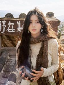 ผ้าพันคอยาวผ้าฝ้ายลินินลายดอกไม้สไตล์ย้อนยุคสำหรับผู้หญิง ผ้าคลุมไหล่แบบยาวสำหรับการเดินทางและท่องเที่ยว