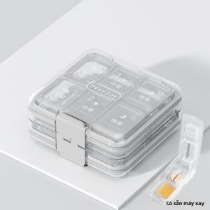 MMZECE | Hộp Đựng Thuốc Di Động Mini Chống Nước Chống Sáng